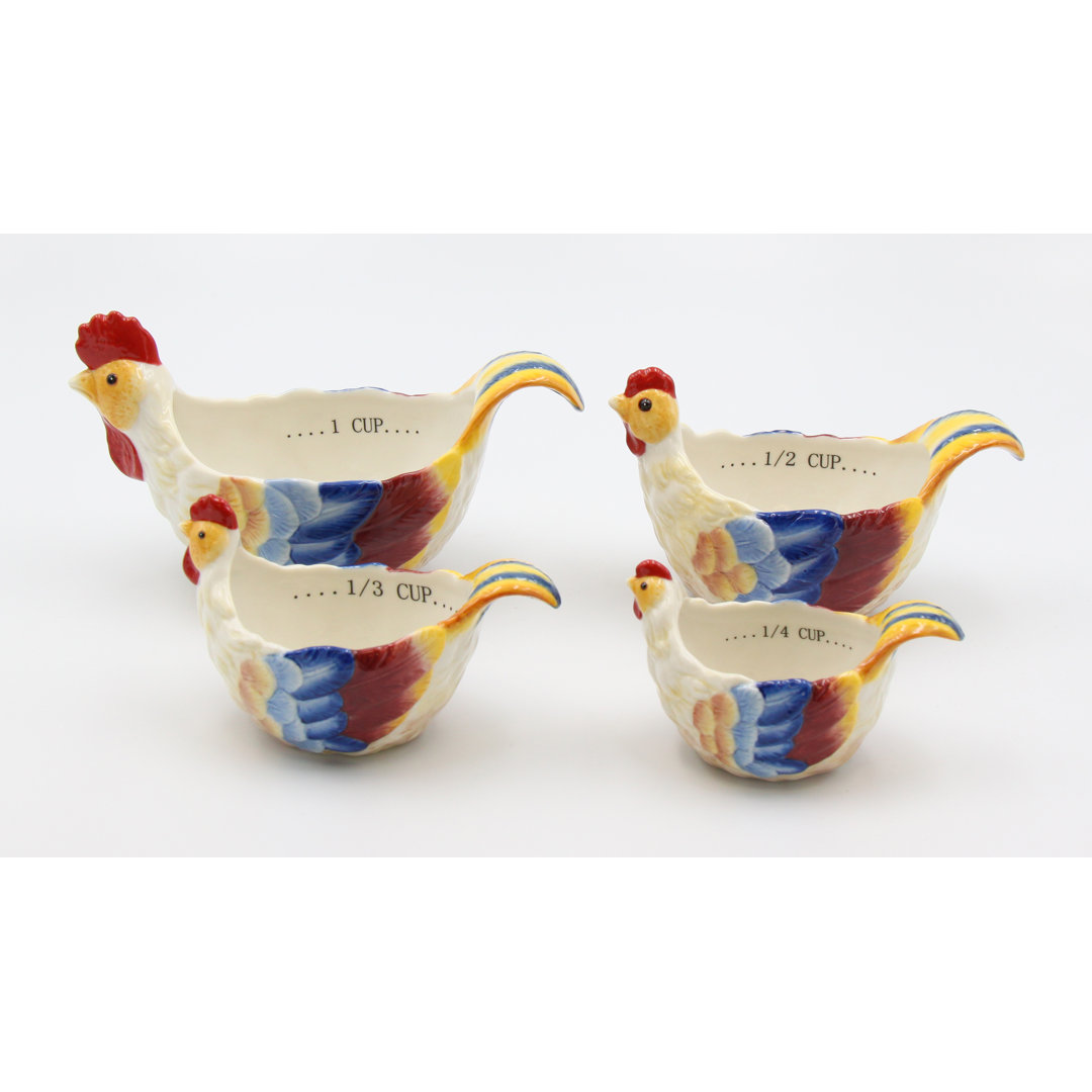 Cosmos Gifts 4 -Piece Ceramic Measuring Cup Set Cosmos Gifts