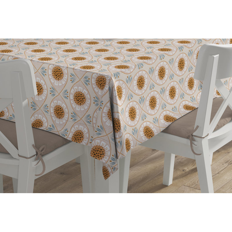 Nappe Sonia, Vert, rose et jaune, L 104 po x l 60 po