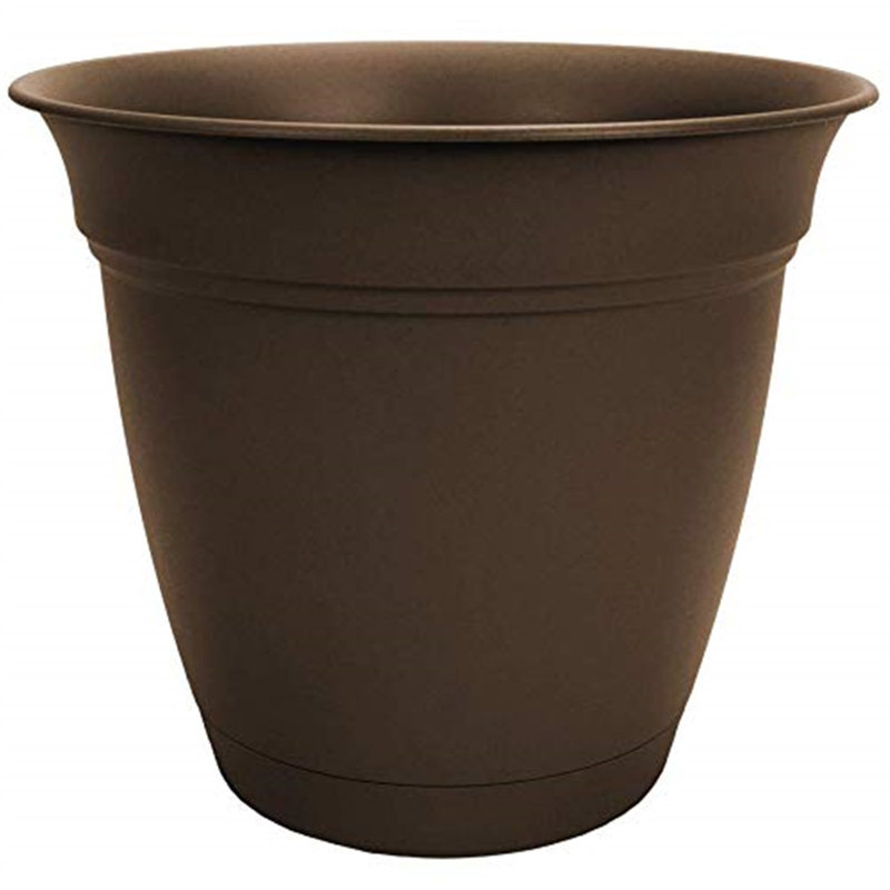 Daekwan Pot Planter, Chocolate, 8.75" H x 10" W x 10" D