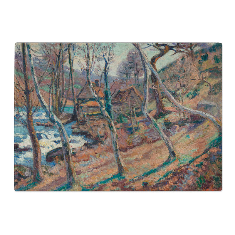 The Mill Through the Trees by Camille Pissarro Chopping Board, 20cm W x 28.5cm L