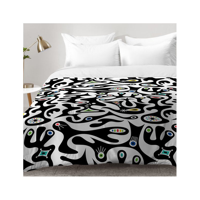 Andi Bird Modern & Contemporary Abstract Comforter, Full/Queen Comforter + 2 Standard Shams