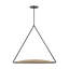 Peter Bristol Cymbal 1-light X-Large Pendant in Dark Bronze/Natural Brass with Brass shade-15668496