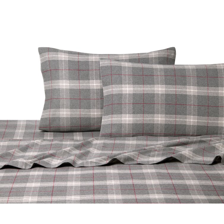 La Rochelle Yarn Dyed Heathered Flannel Bed Sheet Set (As Is Item