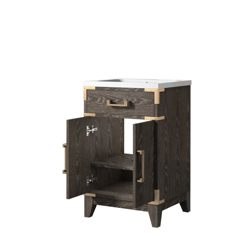 Meuble-lavabo simple avec plateau en acrylique