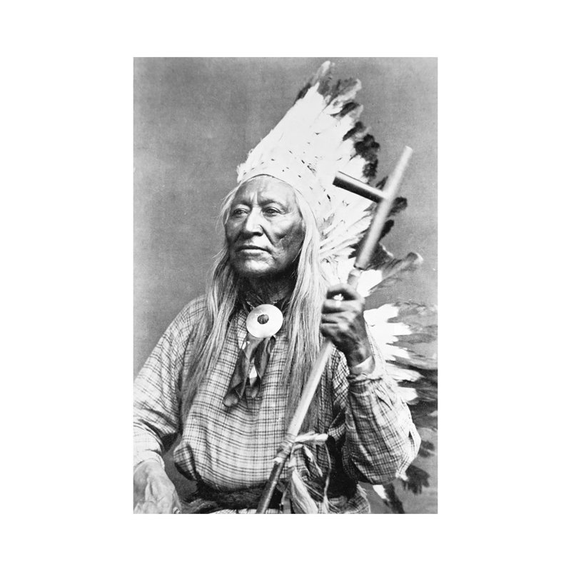 Chief Washakie by American Photographer - Wrapped Canvas Print