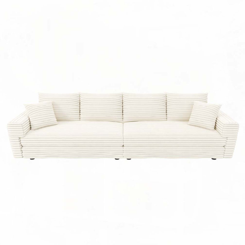 Canapé 4 places Corduroy, Beige