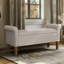 Banc de rangement rembourré