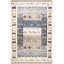 Tapis décoratif moderne bleu à motif mixte lavable à la machine-1597301629
