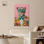 Art raffiné Roar I, toile rose pop-1397599050-1397599051