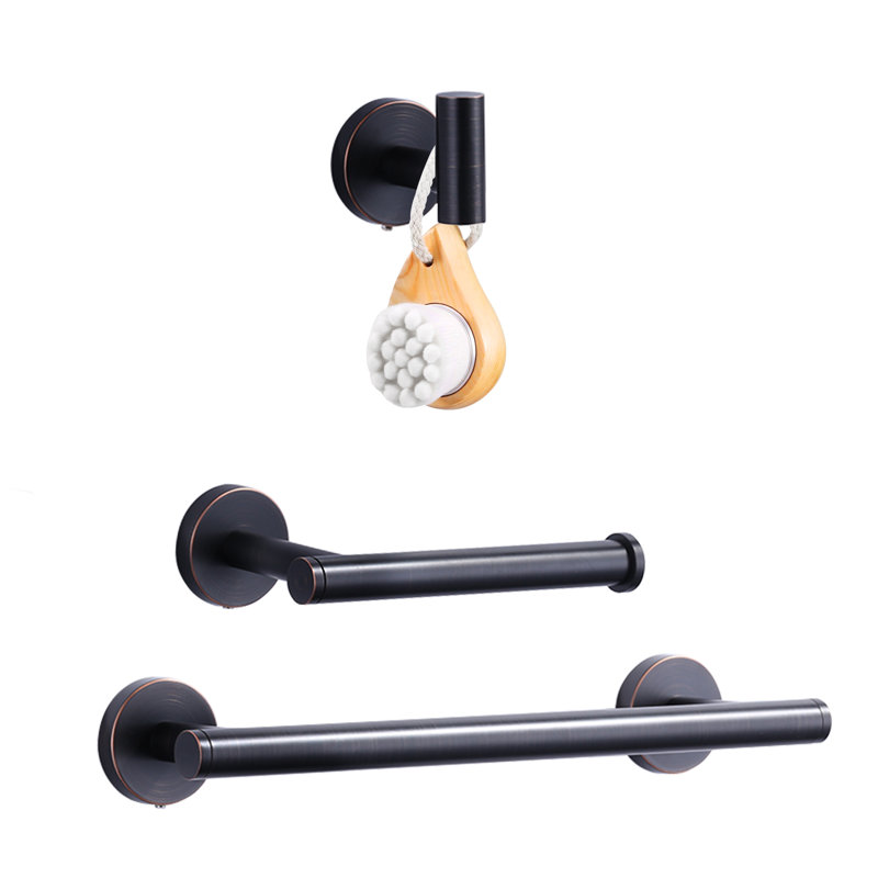 Barre à serviettes murale 13,39 po Bathroom, Bronze huilé