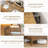 Farmhouse Drawer Dresser with Charging Station & LED Lights, Slim Wooden Bedroom Dresser-563692068