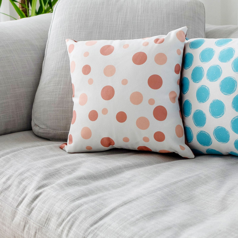 Polka Polka Dots Throw Pillow