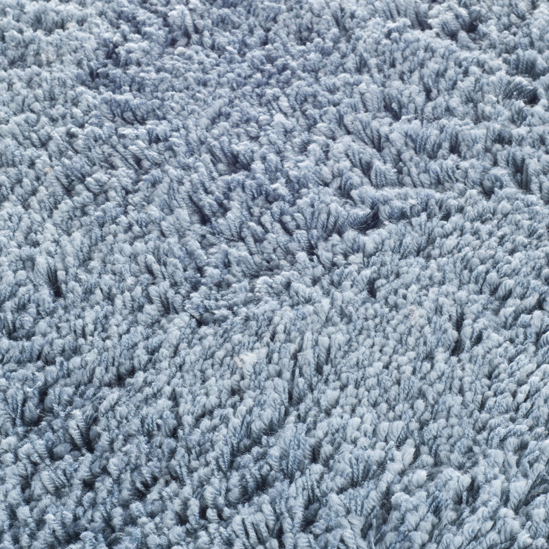 Assar Handmade Tufted Light Blue Area Rug, Rectangle 5' x 8'