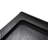 Streamline 36 in. x 36 in. Corner Acrylic Shower Base in Matte Black with Center Drain, Drain Included-118934354