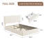 Structure de lit double avec 4 tiroirs, lit plateforme tapissier en velours avec tête de lit réglable en hauteur, support de lattes en bois, aucun sommier requis, assemblage facile, beige-1398581925-1398581915