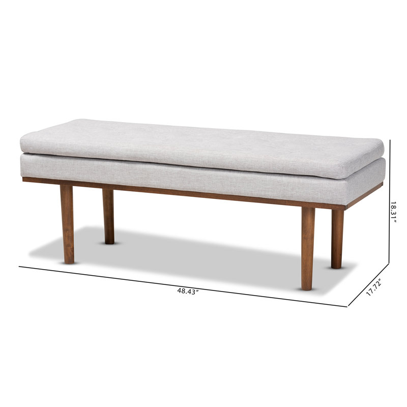 Banc Anjelique Alisha-Mai, Beige grisâtre