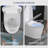 Smart Toilet with Auto Open/Close, Foot Sensor Flush, Heated Seat, Foam Shield, Night Light, LED Display, Remote Control – Touchless Operation, Bidet Toilet