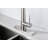 Kitchen Faucet With Pull Down Sprayer, High Arc Single Handle Kitchen Sink Faucet With Deck Plate, Commercial Modern Stainless Steel Kitchen Faucets-110712873