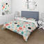 Ensemble de housse de couette Turquoise Retro Revival Polka Dots Delight-1996776637