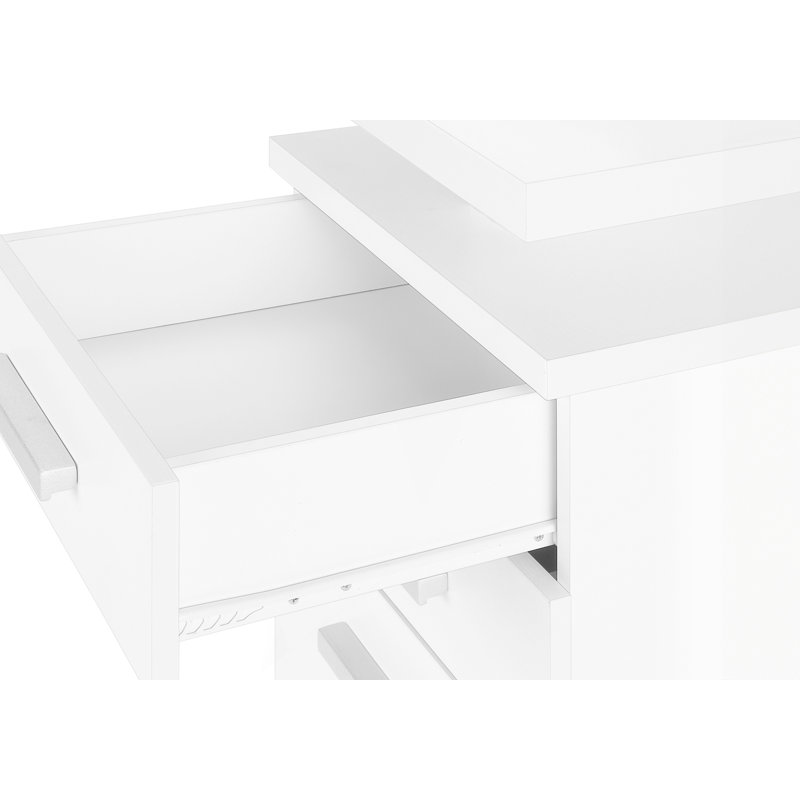 Bureau d'écriture, bureau d'ordinateur avec 3 tiroirs de rangement, White