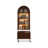 Nut-Brown Modern Solid wood rotating bookshelf