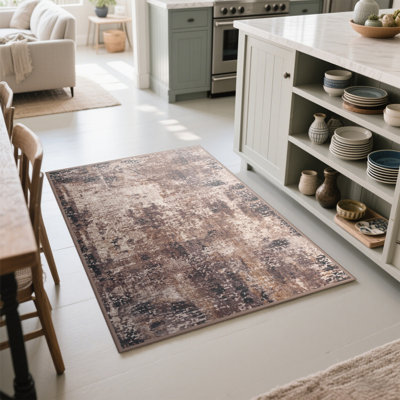 Tapis moderne antidérapant et lavable Fillender