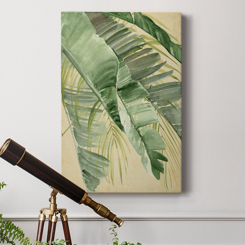 Banana Palms I - reproduction sur toile tendue, H 48 po x l 32 po x P 1 po