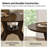 Paltin Traditional Solid Wood Dining Table