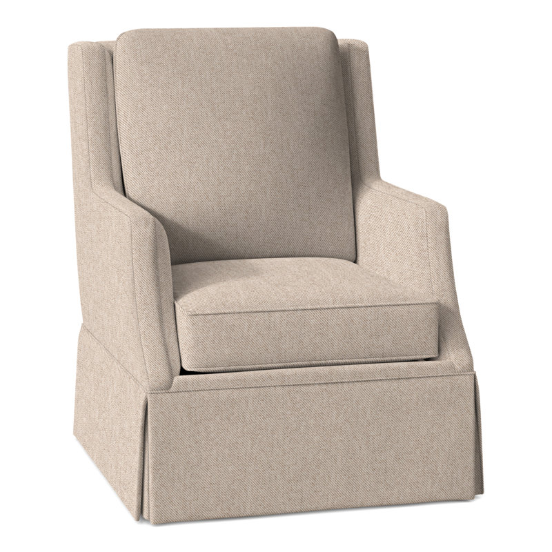 Fauteuil tournant Savannah, Flanelle d'avoine Perigold Aspen