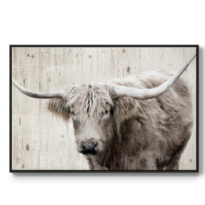 Toile tendue encadrée Longhorn