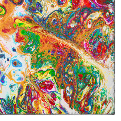 Chenille Abstract Rug