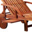 Calarco 195.5cm Long Reclining Acacia Single Chaise