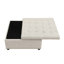 Repose-pieds de rangement carré capitonné Audel-103897854