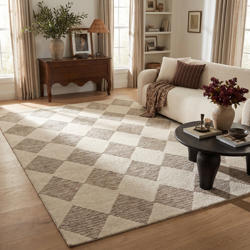 Tapis d'intérieur / beige à motif géométrique beige / brun à motif géométrique de 5 pi x 8 pi (5 pi 3 po x 7 pi 7 po) Branch Branch