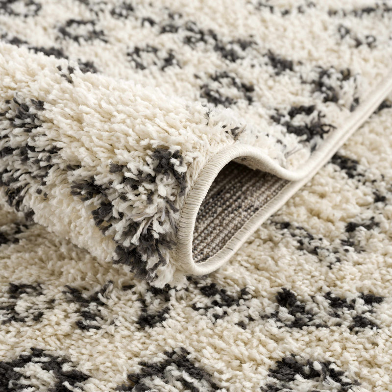 Tapis beige / noir Burvale, Rectangle 3 pi 11 po x 5 pi 7 po