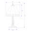 Lampe de table brune 13,5 po Rowena