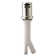 1-3/4" x 2-3/4" Solid Brass Air Gap Cap Only, Skirted