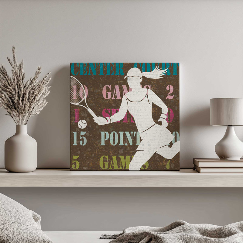 Reproduction d'art sur toile, tableau de pointage pour femmes, par Michael Mullan, H 36 po x l 36 po, Brun