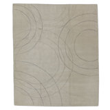 Cirque Geometric Area Rug in Gray/Neutral/Beige