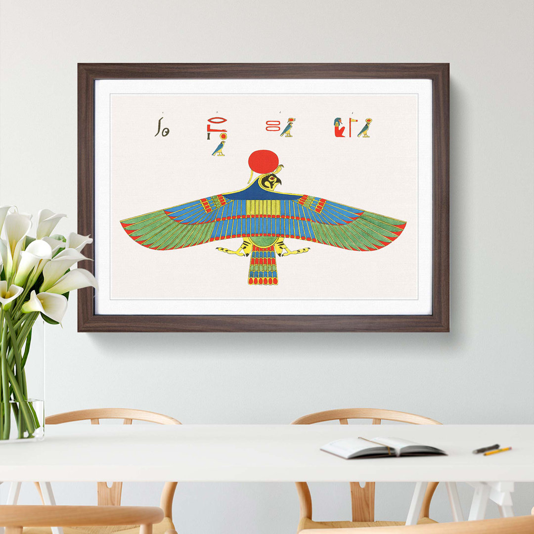 Hawk Emblem by J.F. Champollion - Picture Frame Painting Print