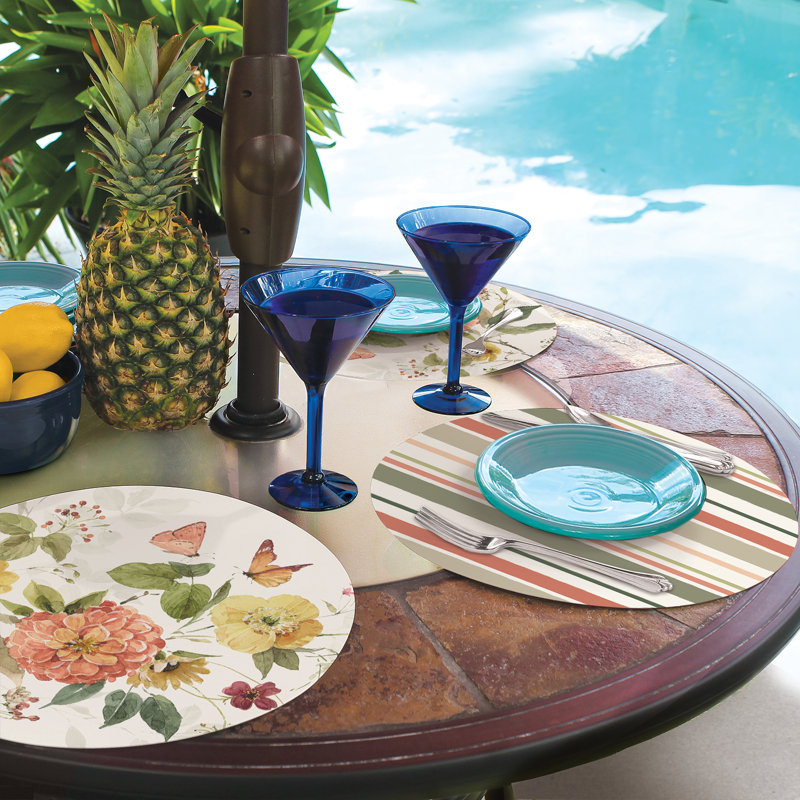 CounterArt Blessed By Nature 4 Pack Round Reversible Placemats