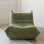 Chaise avec coussin vert 100% polyester-1284836931
