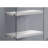 Bookshelf, Bookcase, Etagere, 5 Tier, 60"H, Office, Bedroom, Tempered Glass Clear Sides-1395995009