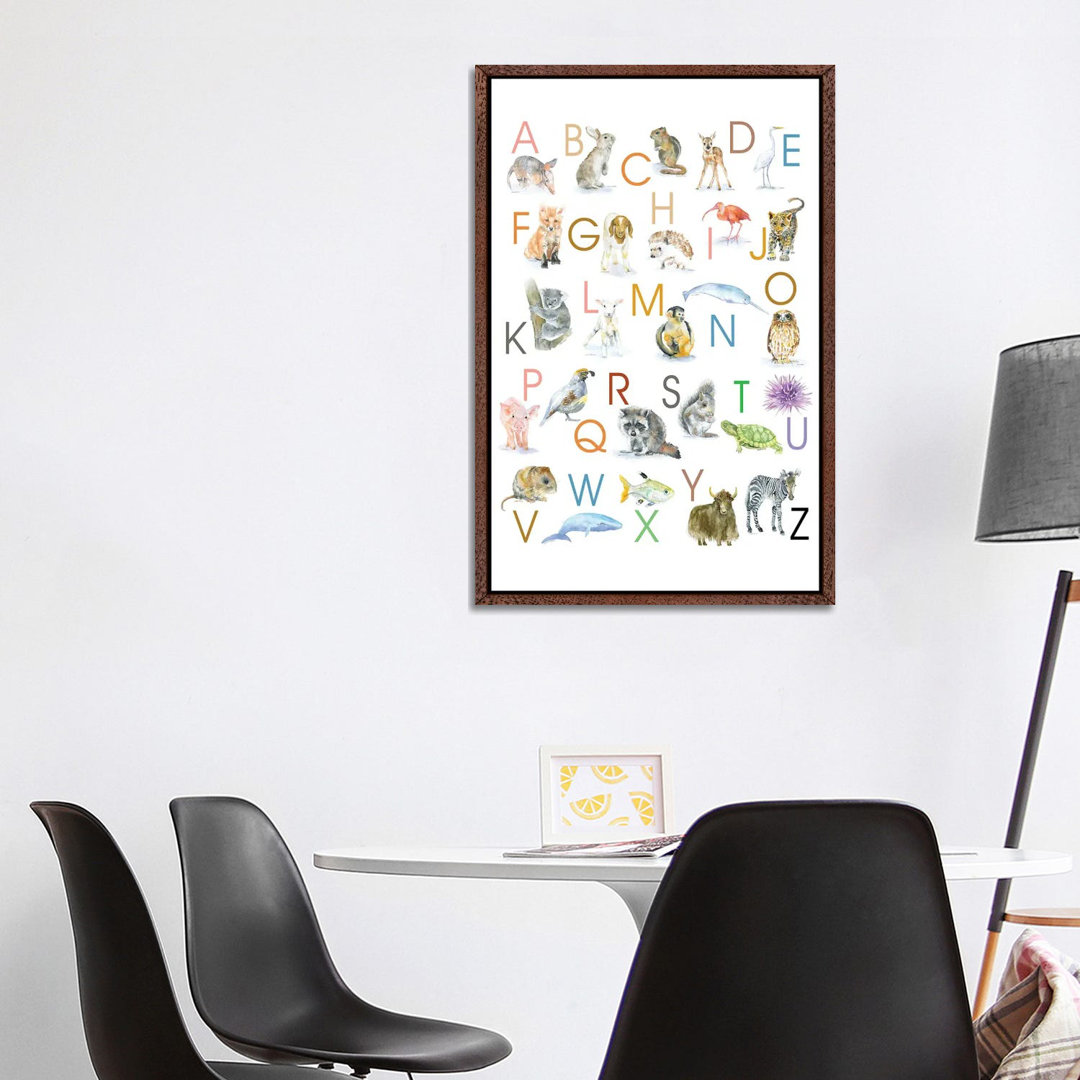 Animal Alphabet von Susan Windsor - Galerie-verpackte Leinwand Giclée auf Leinwand