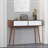 Modern Entryway Table with Carved Panel Drawers, Console Table with Storage Space and Wood Legs