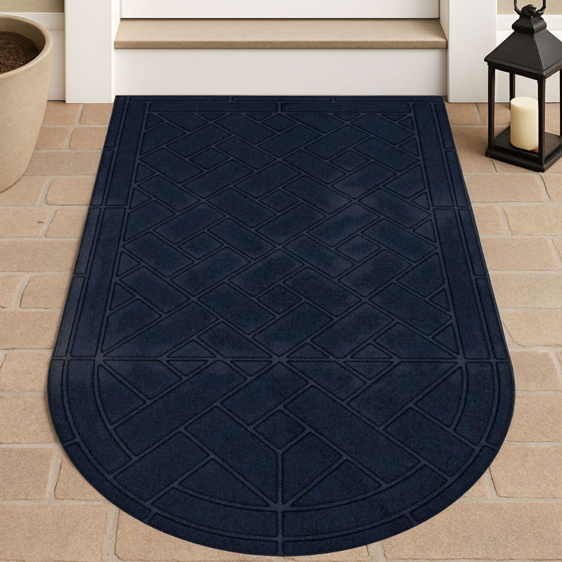 Paillasson Diagonal Pavers, Bleu