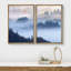 Brume matinale, montagne, vallée, arbres, paysage naturel, photographie, décor-101752381-101752383