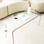 16,31 po Large table de salon en cascade en acrylique - Table basse polyvalente, solide et stable