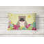 Coussin lombaire rectangulaire anglais bouledogue de pâques-22322943