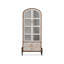 Blanc + vitrines en bois massif Burlywood